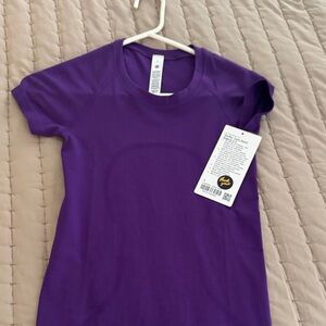 lululemon athletica Deep Purple Short Sleeve Tee